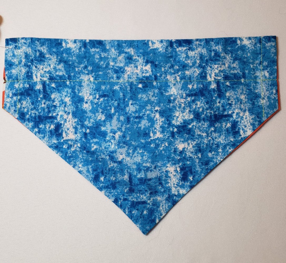 Cartoon Dogs on Orange Over-the-Collar Pet Bandana
