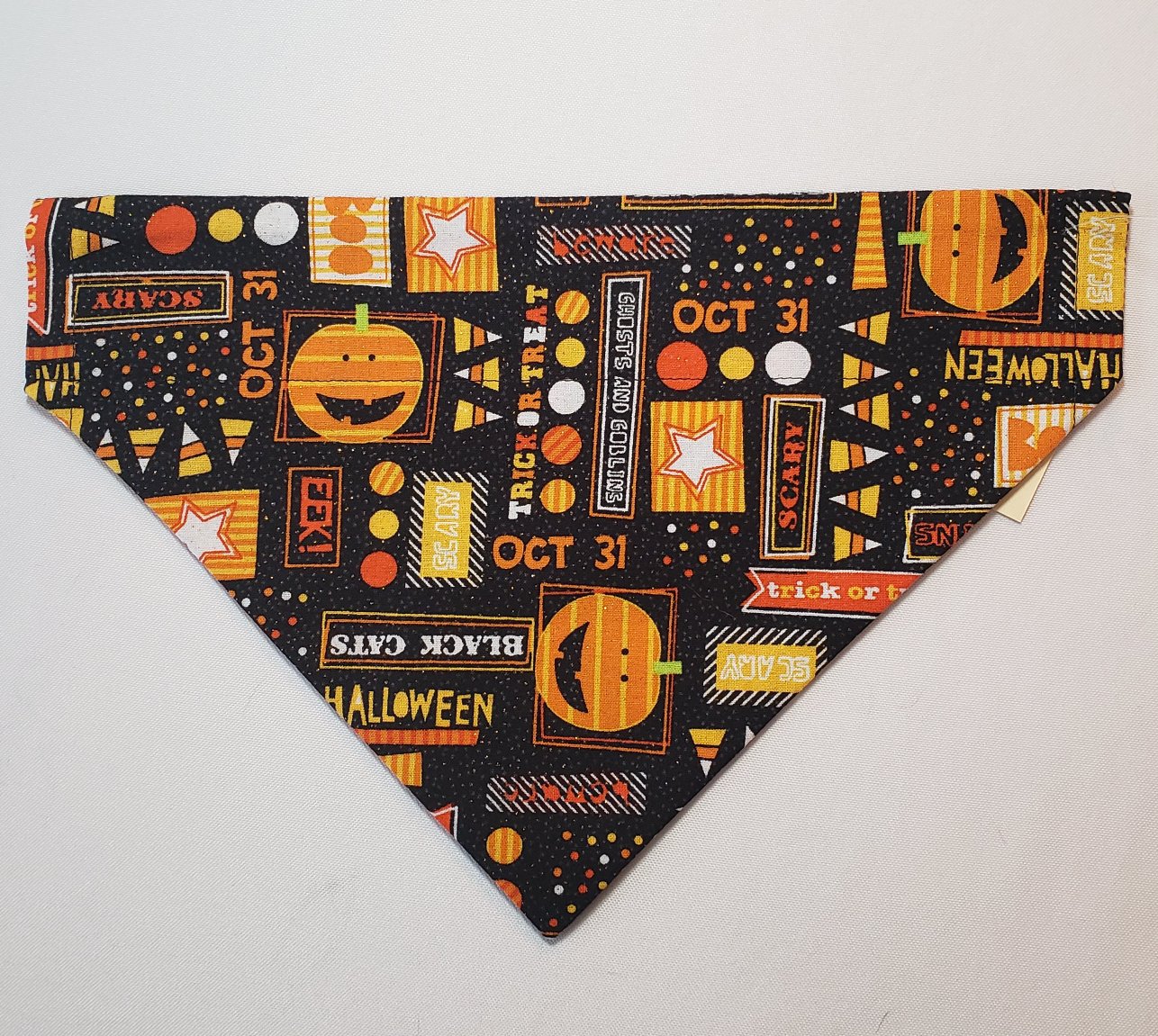Halloween Glitter Cutesy Things Over-the-Collar Pet Bandana