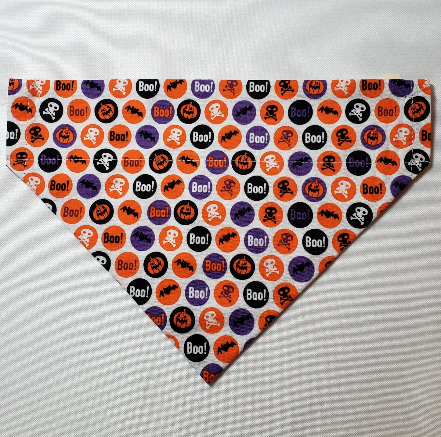 Halloween Spooky Dots / Autumn Apples Over-the-Collar Pet Bandana