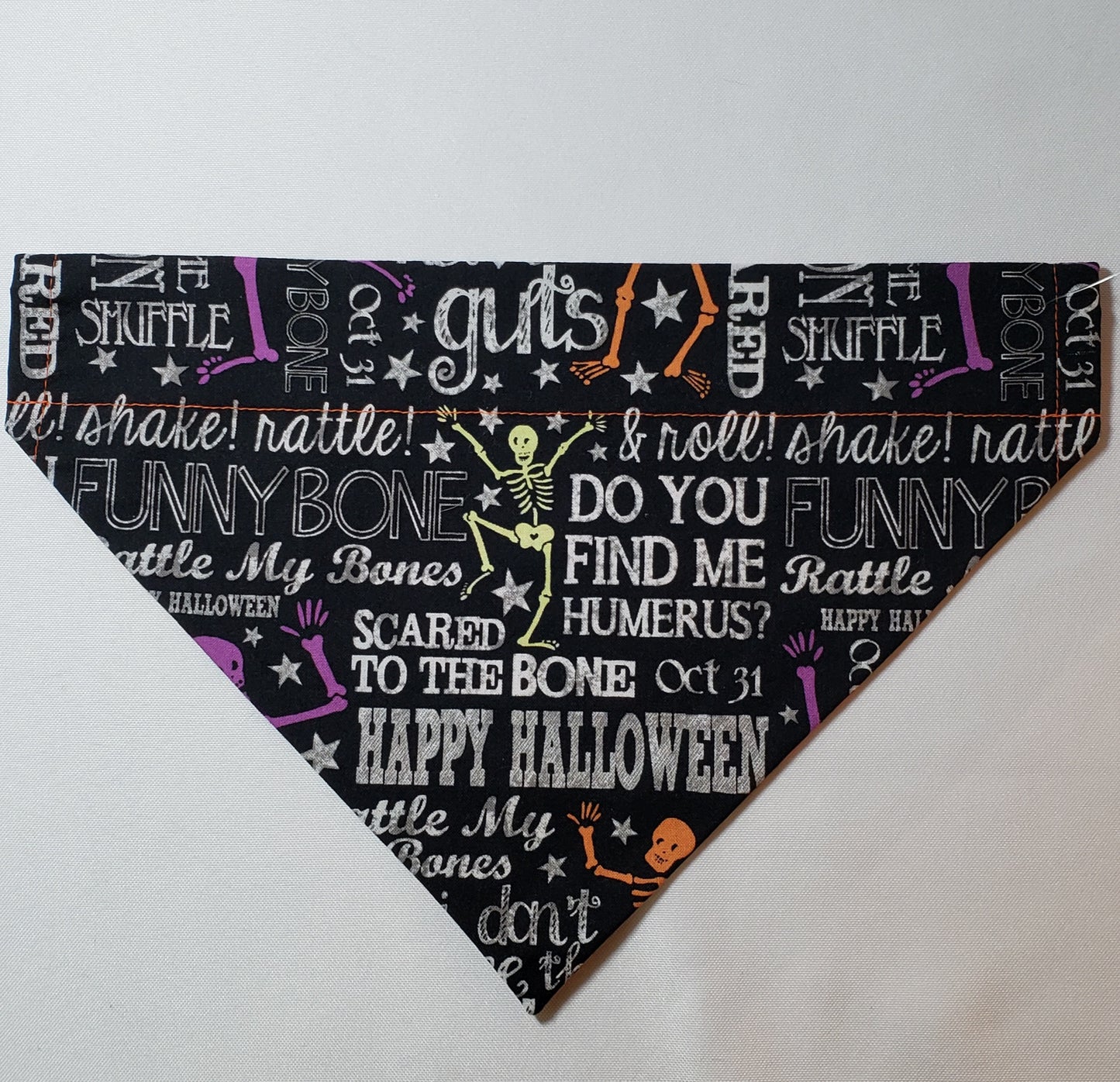 Punny Skeletons Over-the-Collar Pet Bandana