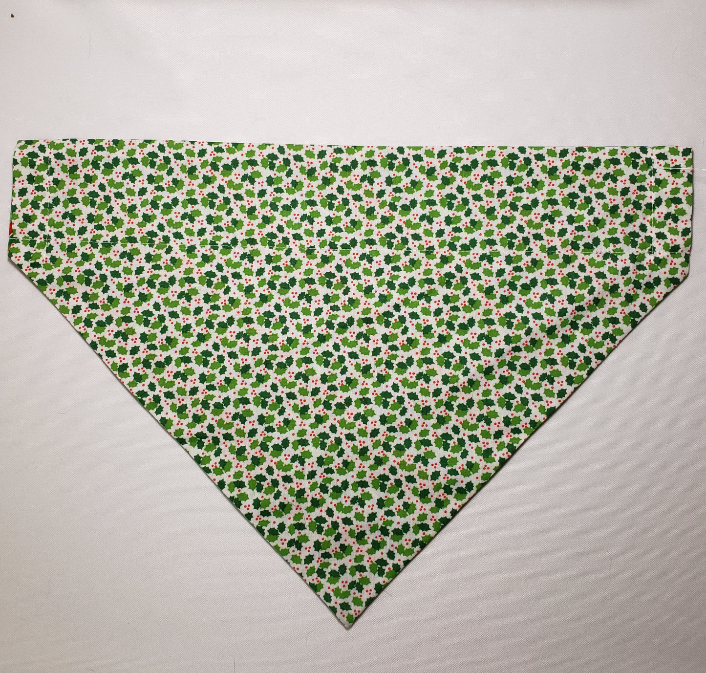 Christmas Mini Holly Over-the-Collar Pet Bandana