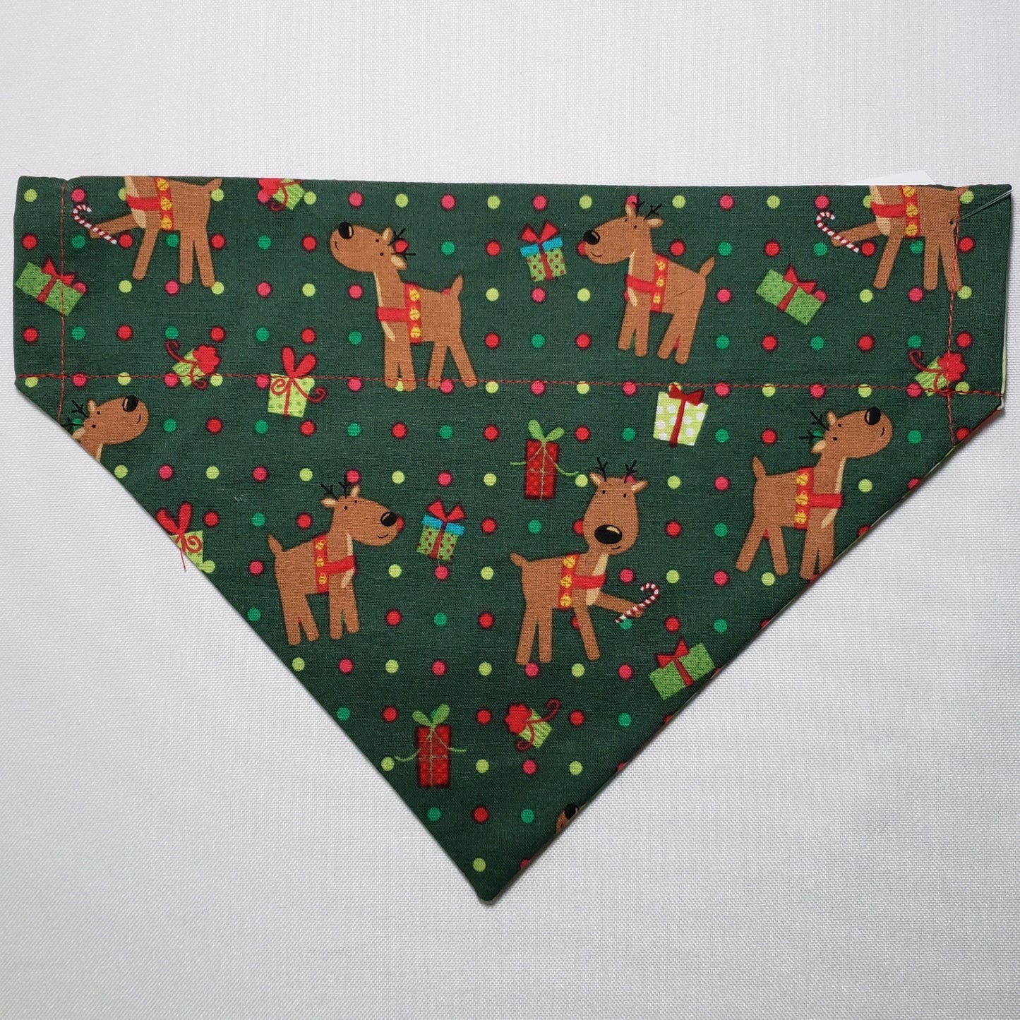 Christmas Reindeer Over-the-Collar Pet Bandana