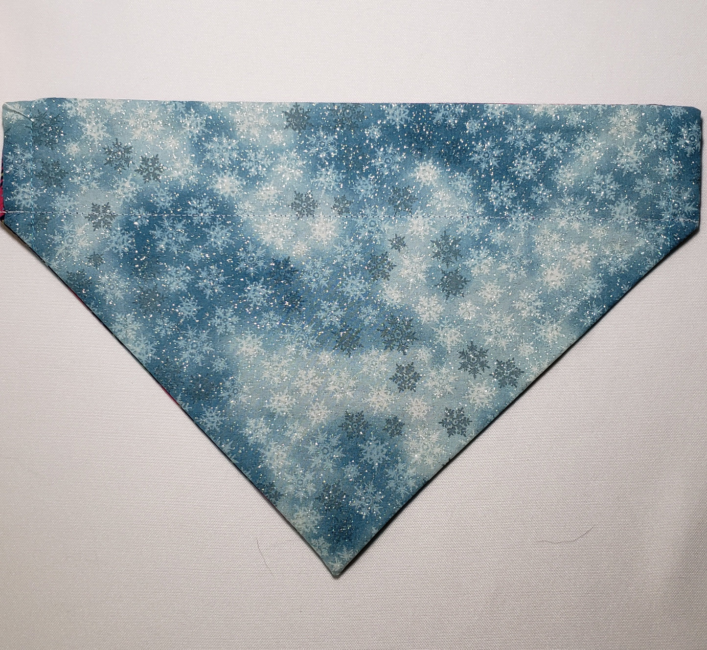 Winter Snowflake Plaid Over-the-Collar Pet Bandana