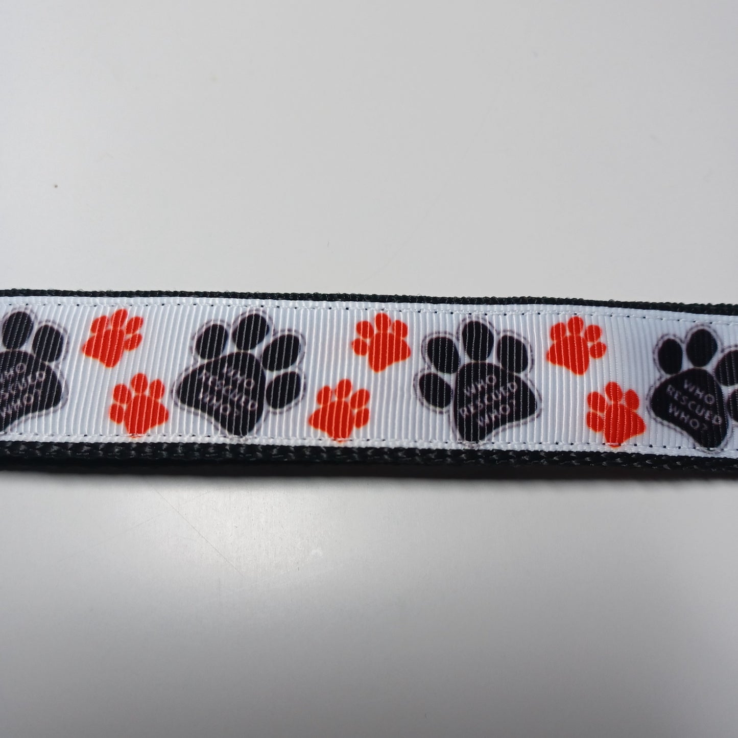 "Who Rescued Who?" Pawprints Key Fob
