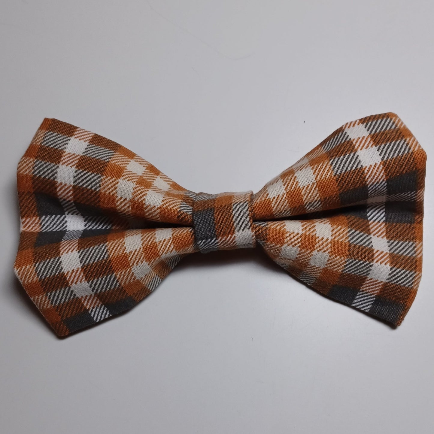Light Autumn Plaid Over-the-Collar Pet Bow / Bowtie