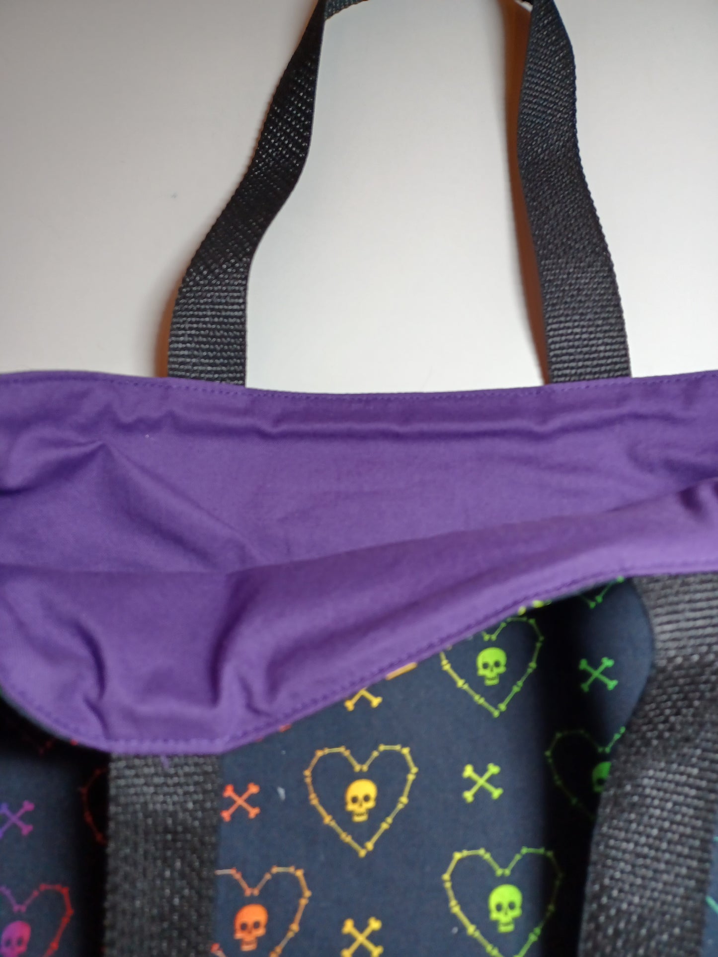 Rainbow Skulls & Bones Tote Bag