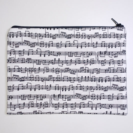 Music Staff Zip Pouch - Large