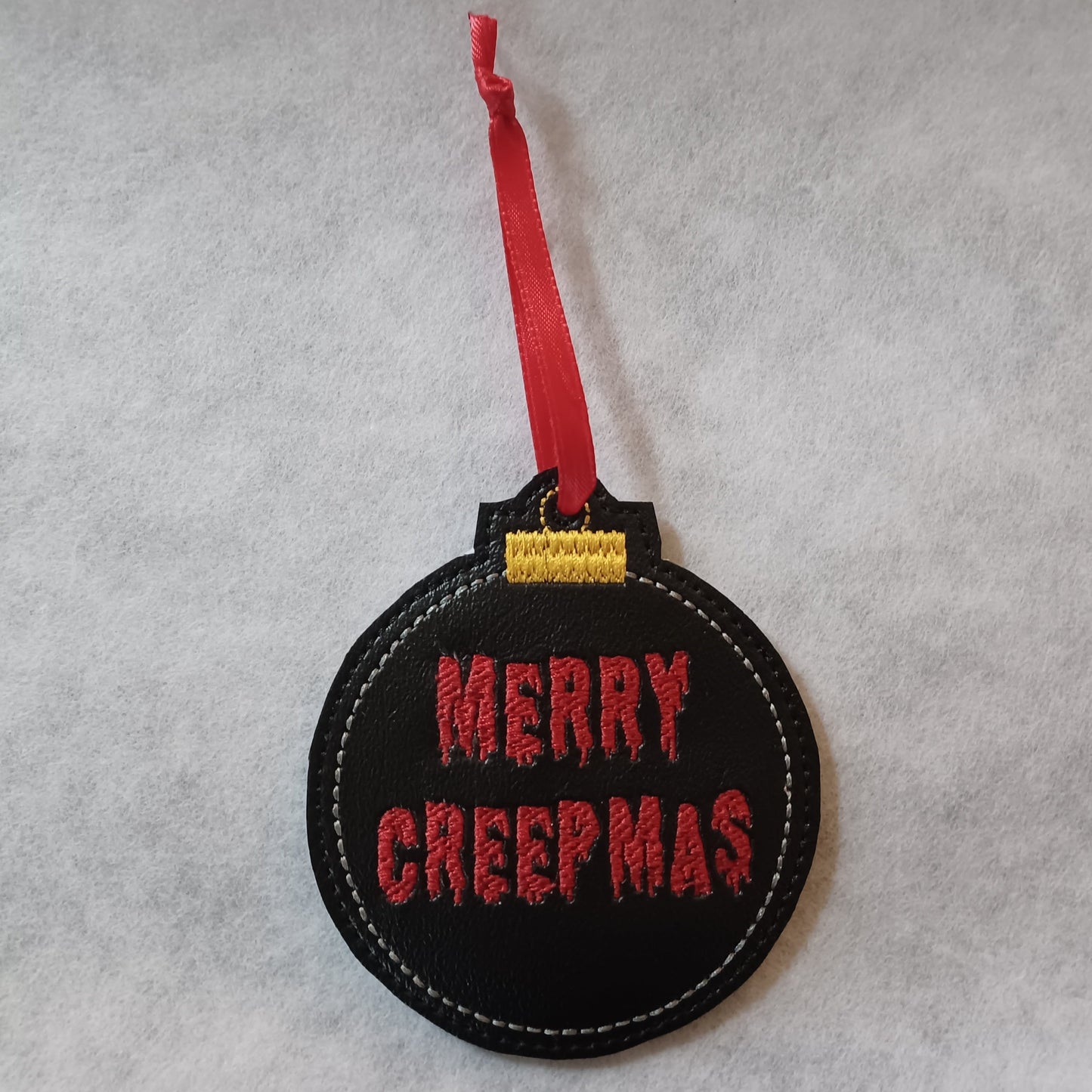 Spooky Christmas Greetings Embroidered Ornament Collection