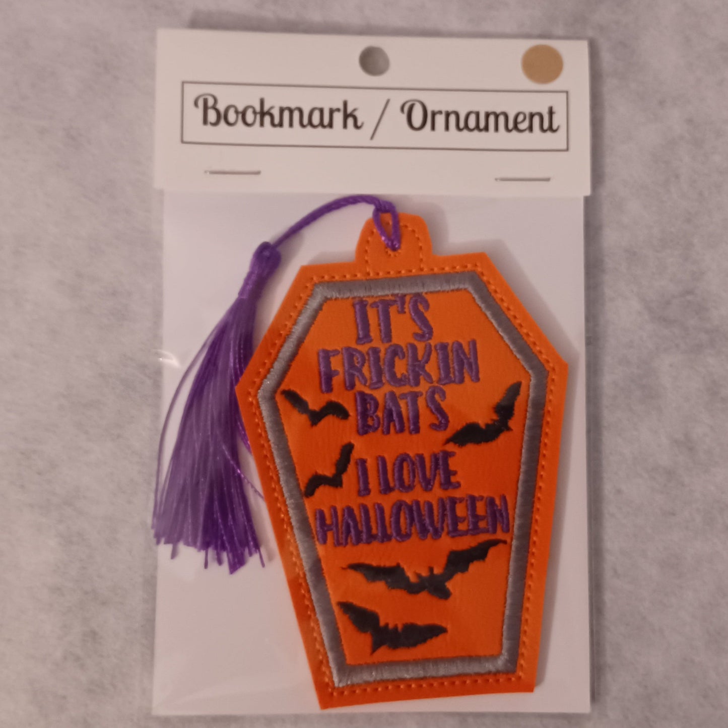 "It's Frickin Bats" Coffin Bookmark