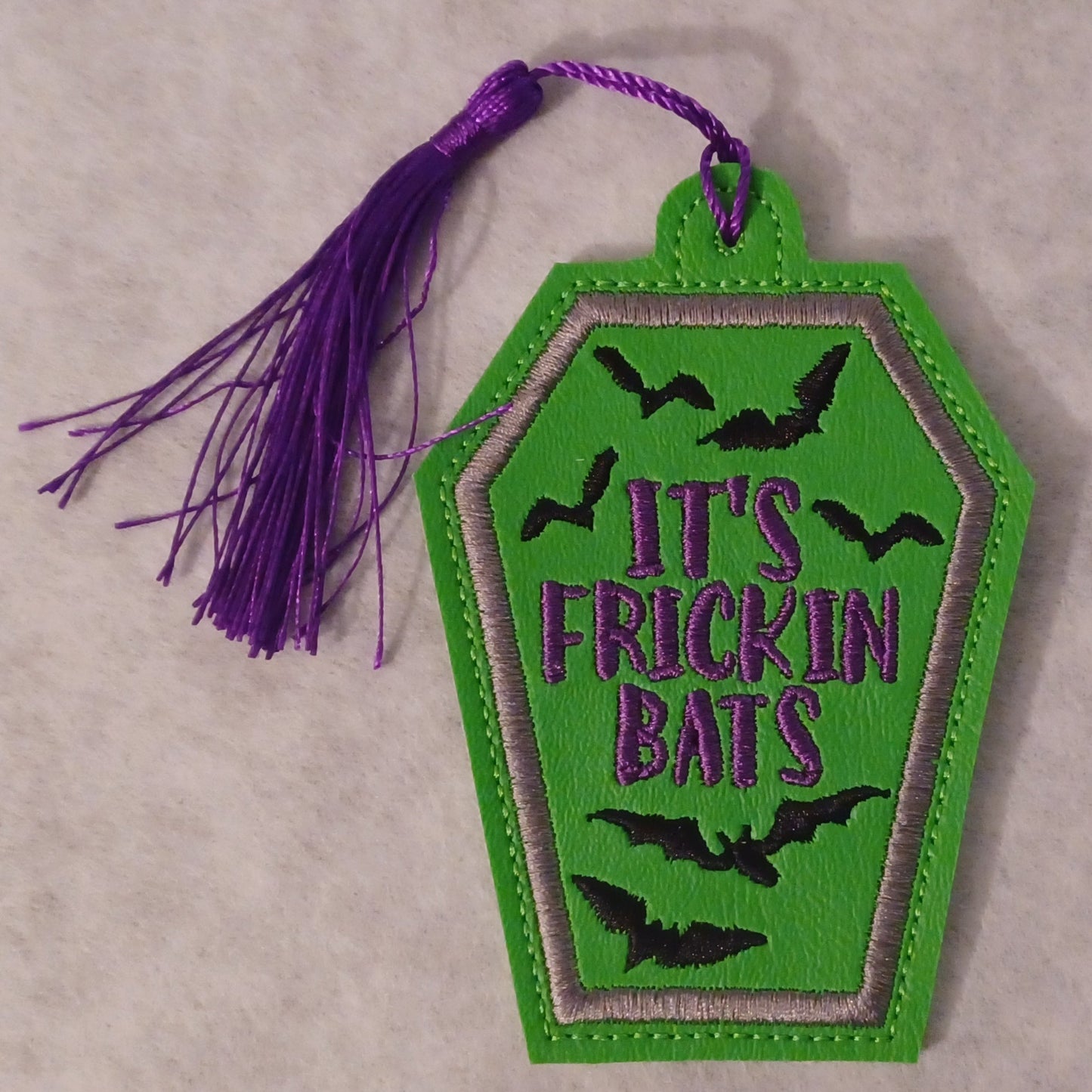 "It's Frickin Bats" Coffin Bookmark