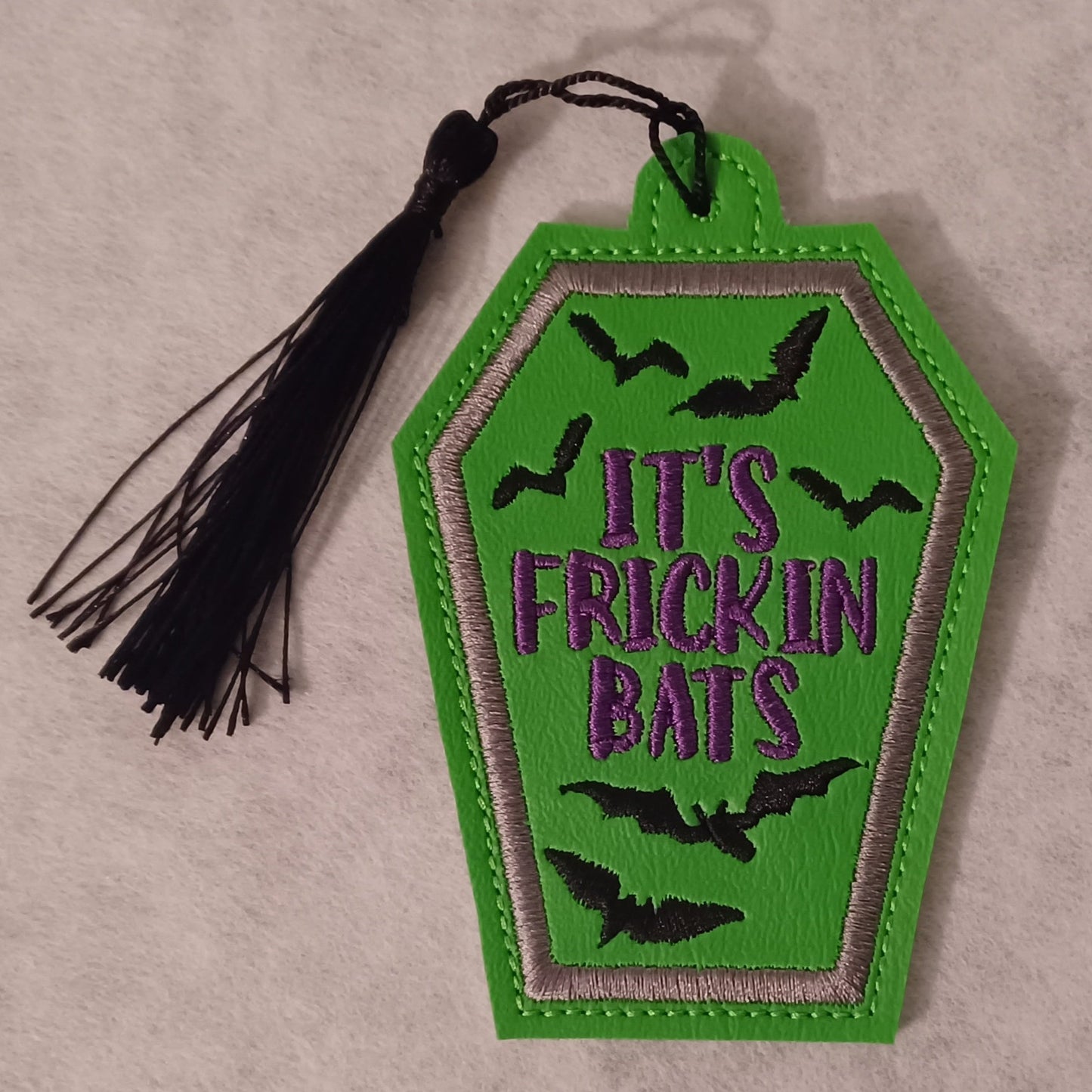 "It's Frickin Bats" Coffin Bookmark