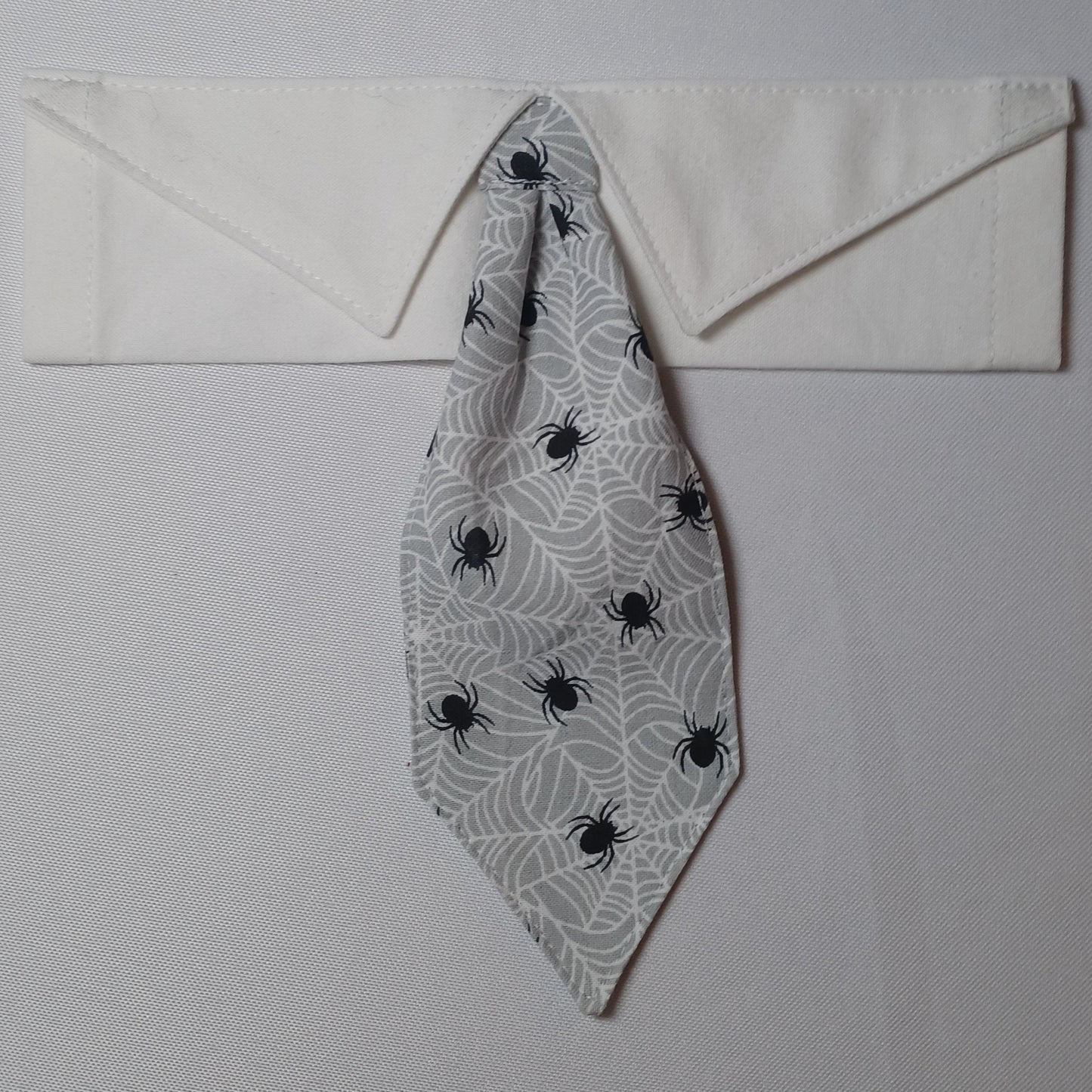Halloween Spiders on Webs Over-the-Collar Pet Necktie & Shirt Collar