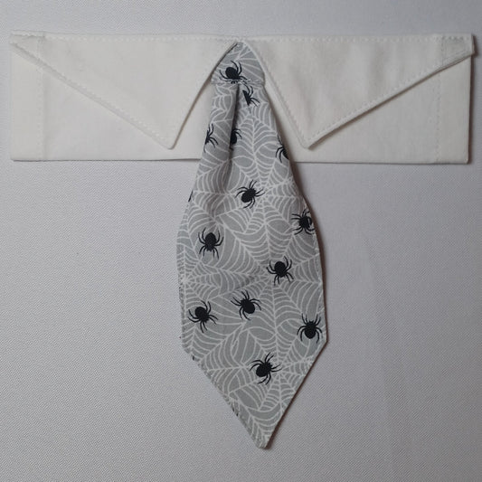 Halloween Spiders on Webs Over-the-Collar Pet Necktie & Shirt Collar