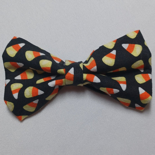 Halloween Cartoon Candy Corn Over-the-Collar Pet Bow / Bowtie