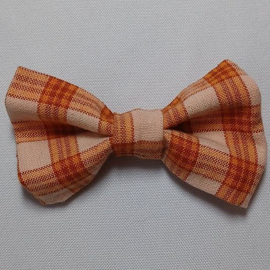 Autumn Plaid Over-the-Collar Pet Bow / Bowtie