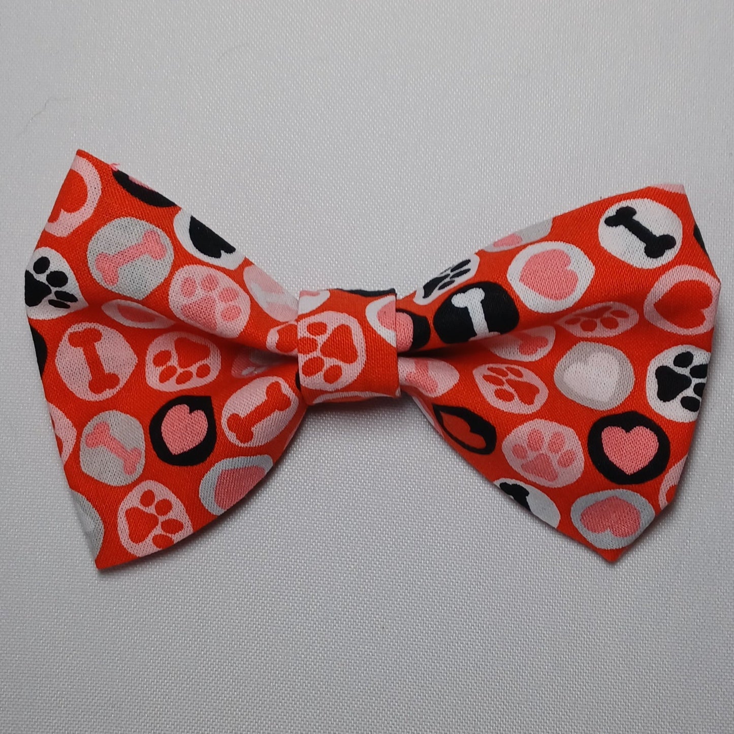 Red & Pink Dog Things Over-the-Collar Pet Bow / Bowtie
