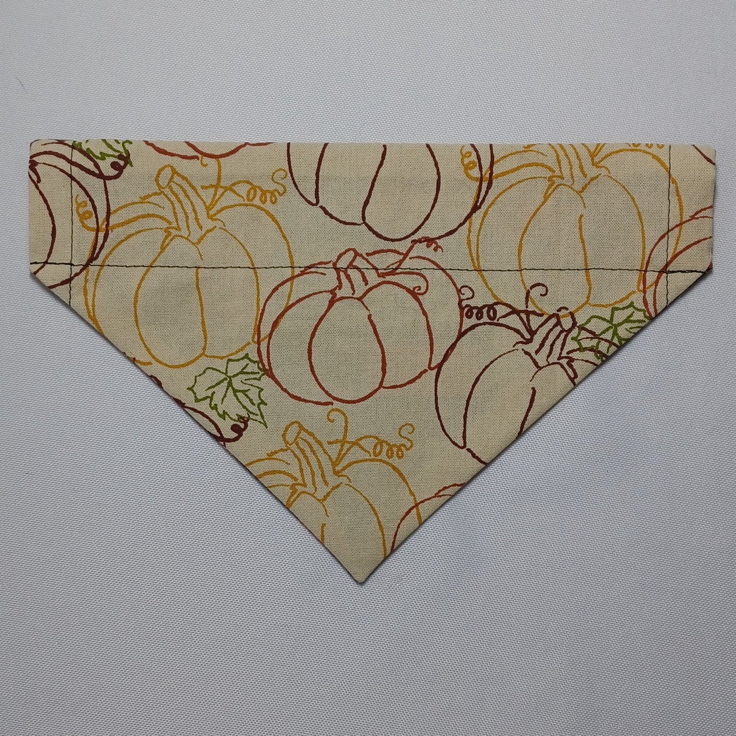 Halloween "Bad to the Bone" Skeleton / Pumpkin Outlines Over-the-Collar Pet Bandana