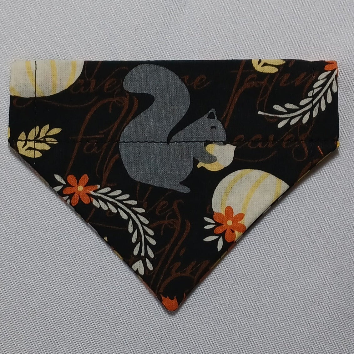 Halloween Candy Corn / Squirrels Over-the-Collar Pet Bandana
