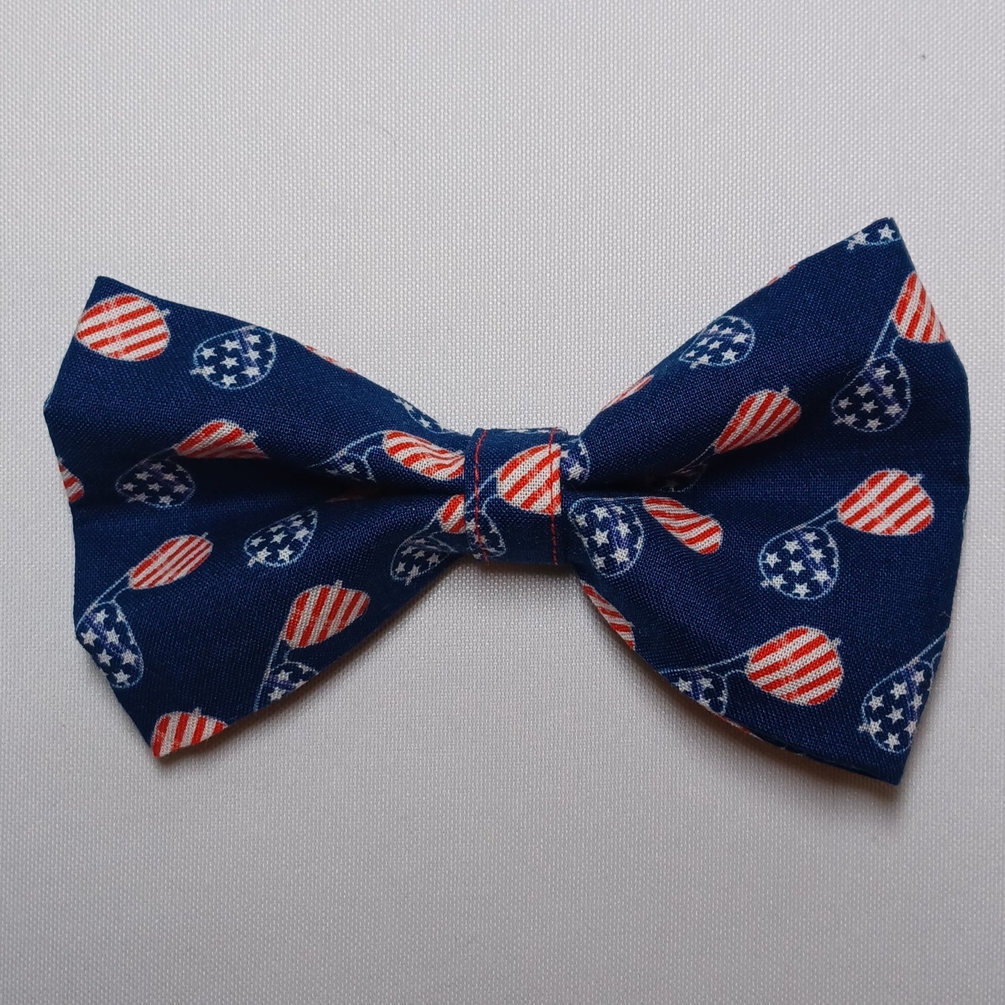 Patriotic Aviator Sunglasses Over-the-Collar Pet Bow / Bowtie