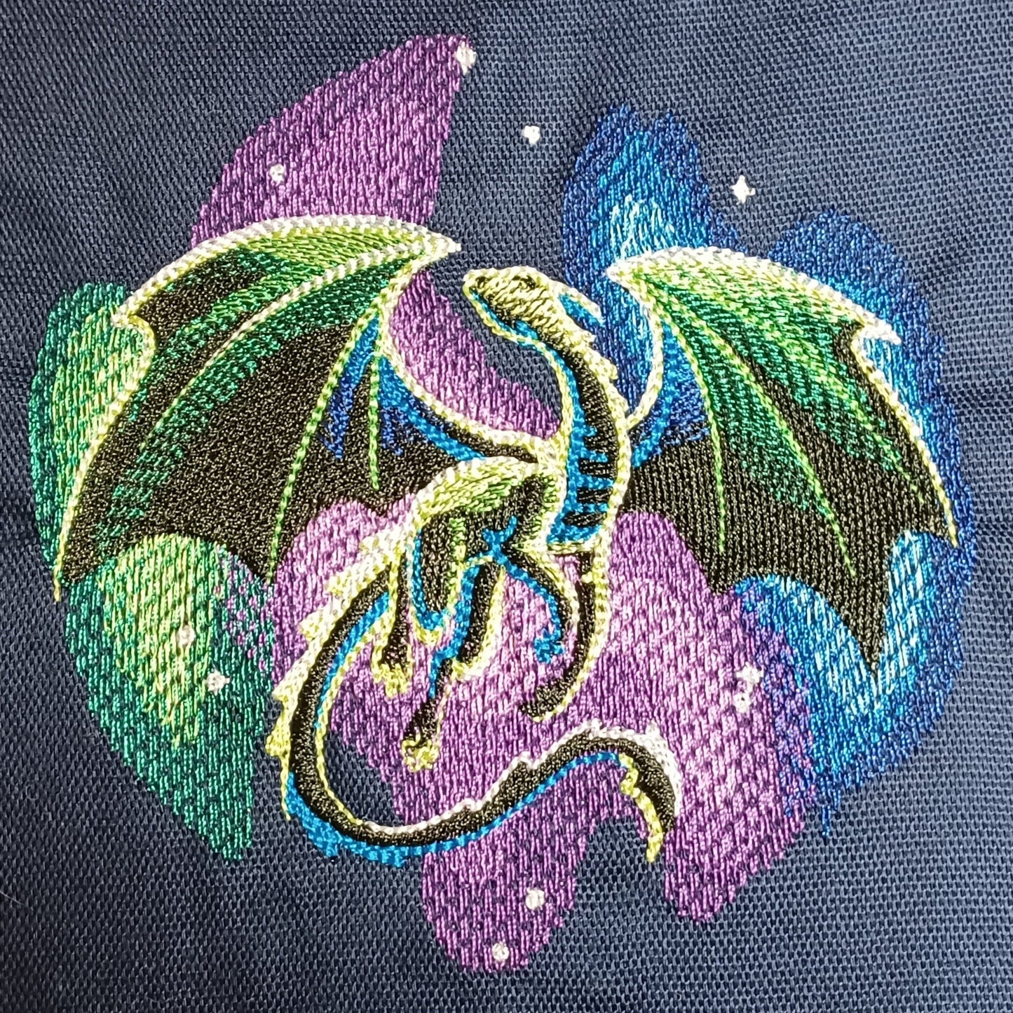 Northern Lights Dragon (Embroidered CYO)