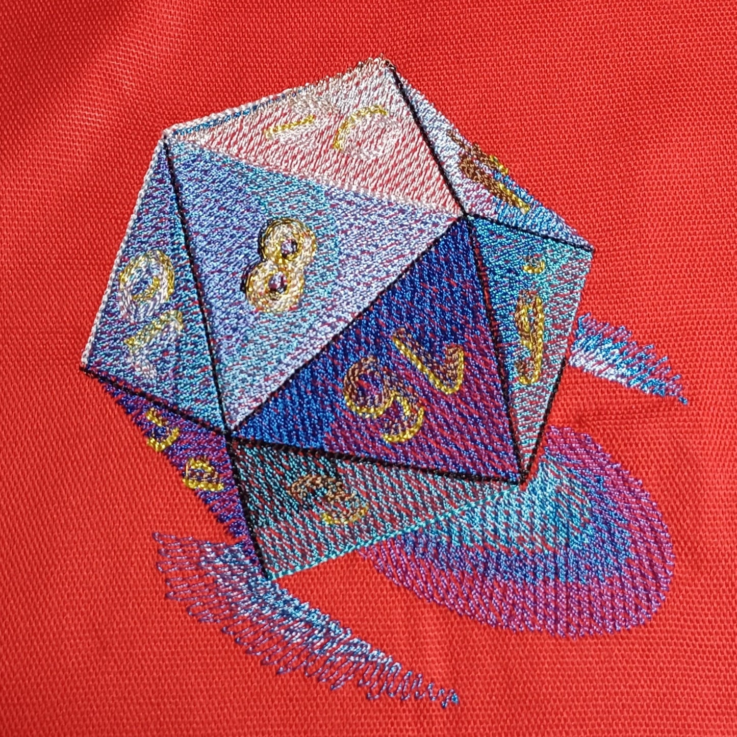 Illuminated D20 (Embroidered CYO)