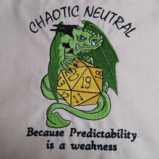 Chaotic Neutral Dragon (Embroidered CYO)