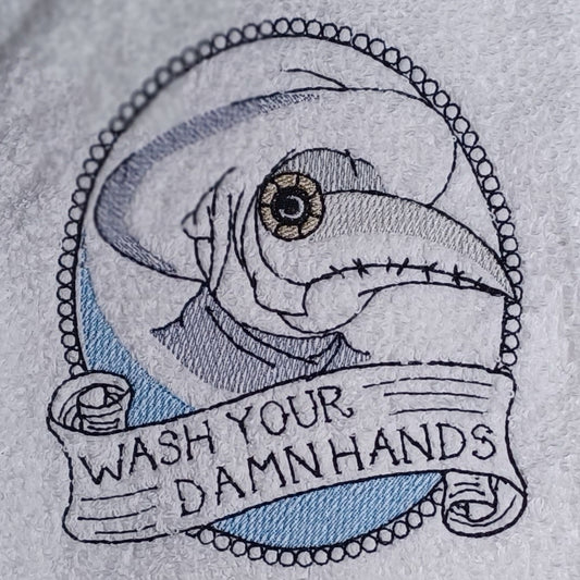Plague Doctor Wash Your Damn Hands (Embroidered CYO)