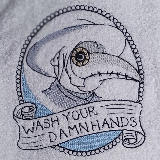 Plague Doctor Wash Your Damn Hands (Embroidered CYO)