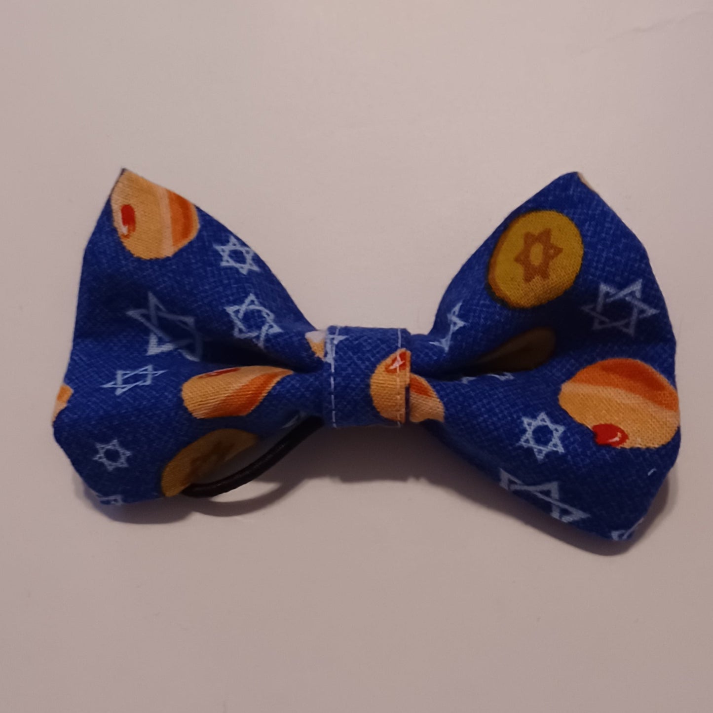 Hanukkah Doughnuts & Coins Over-the-Collar Pet Bow / Bowtie