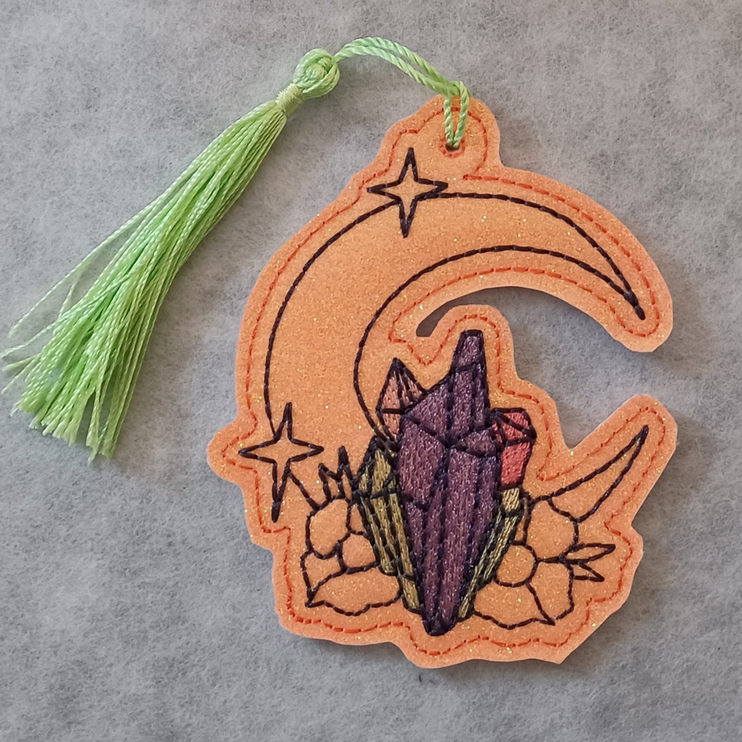 Moon & Crystals Bookmark