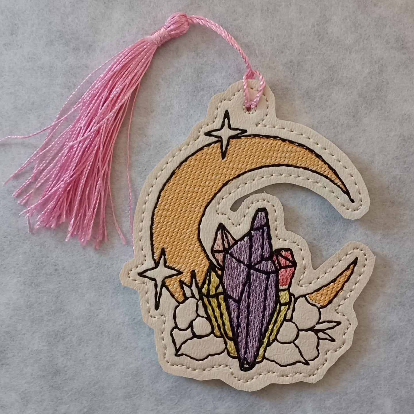 Moon & Crystals Bookmark