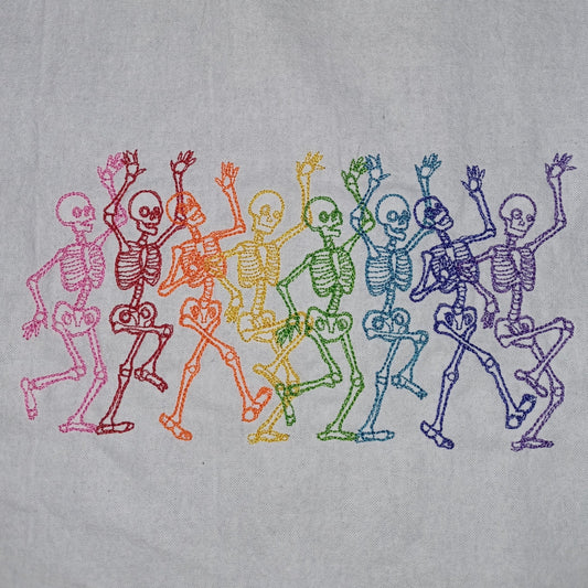 Dancing Skeletons (Embroidered CYO)