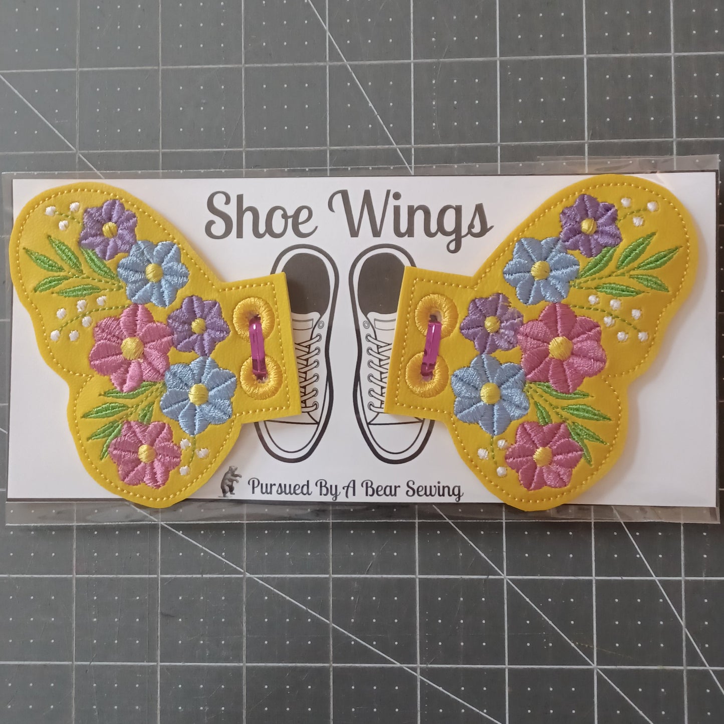 Floral Butterfly Shoe / Boot Wings