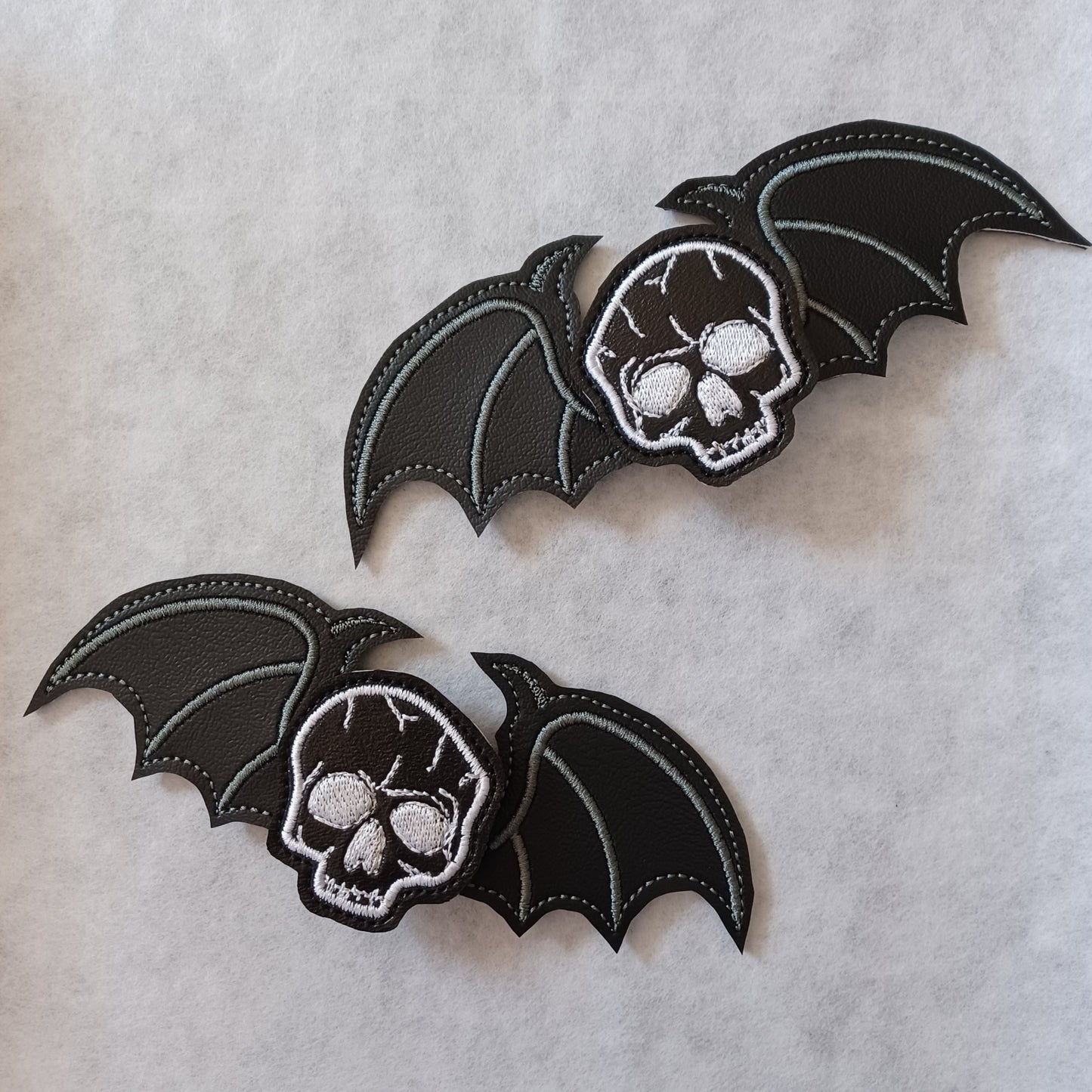 Skull & Bat Wings Shoe / Boot Lace-on Charms