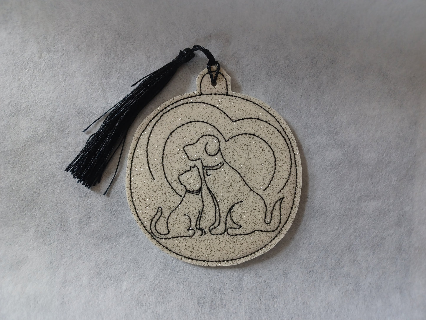 Cat & Dog Love Bookmark