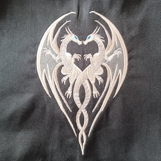 Intertwined Dragons (Embroidered CYO)