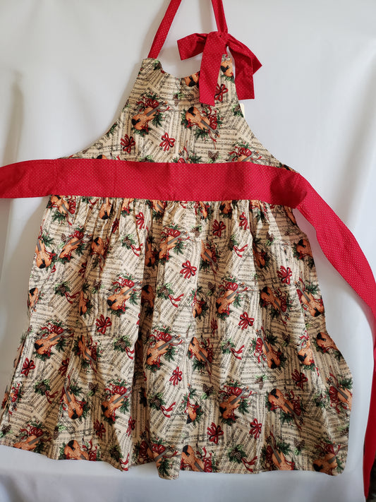 Christmas Music Apron
