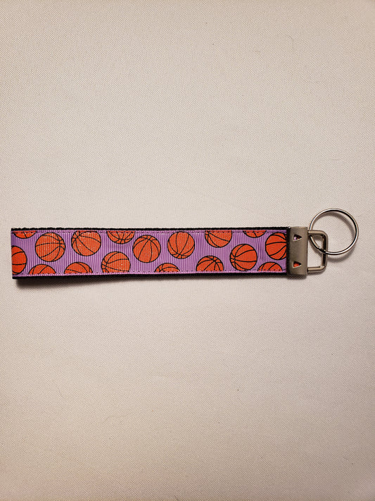 Basketball Glitter Key Fob