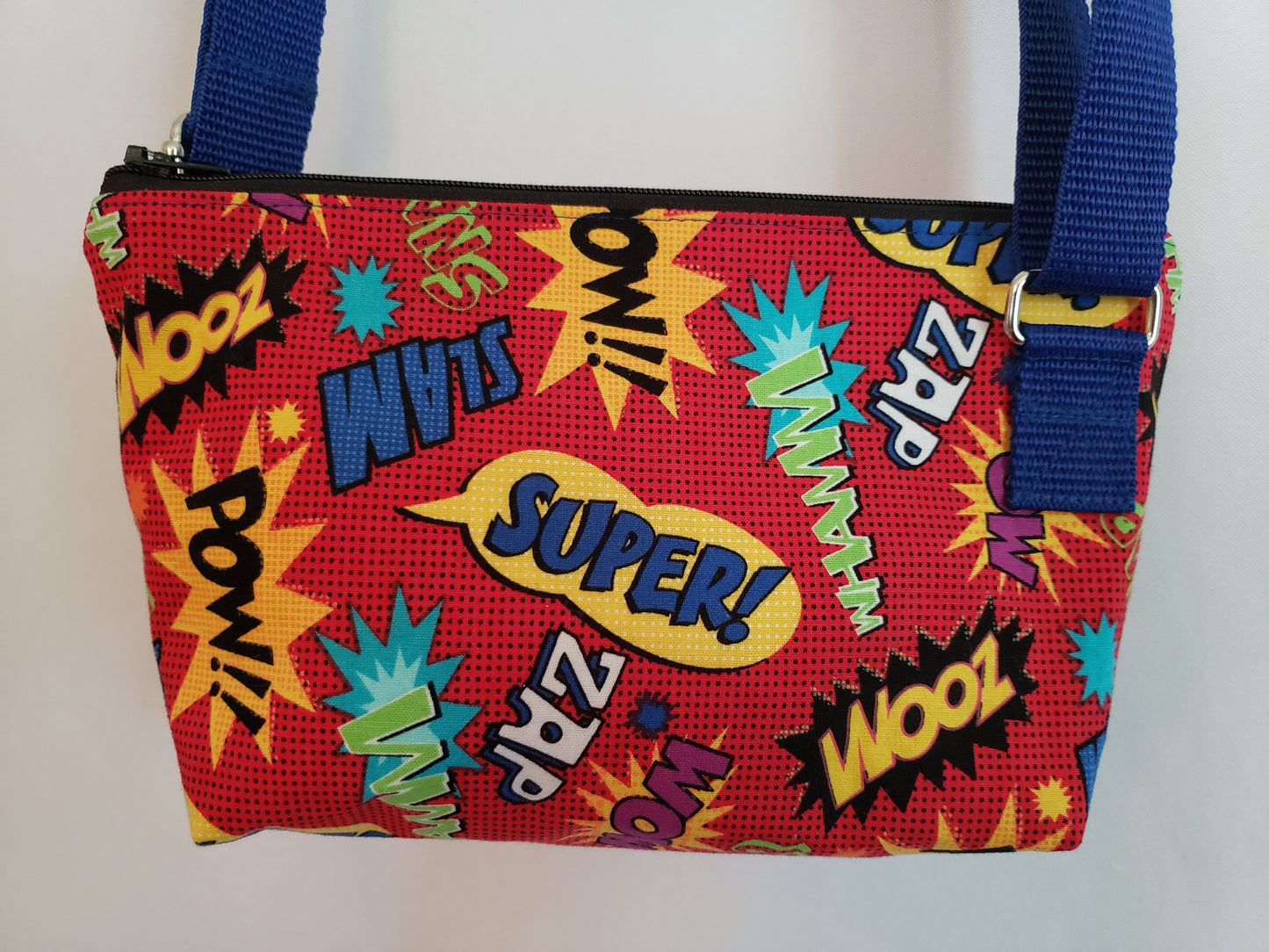 Comic Bubbles Red Crossbody Bag