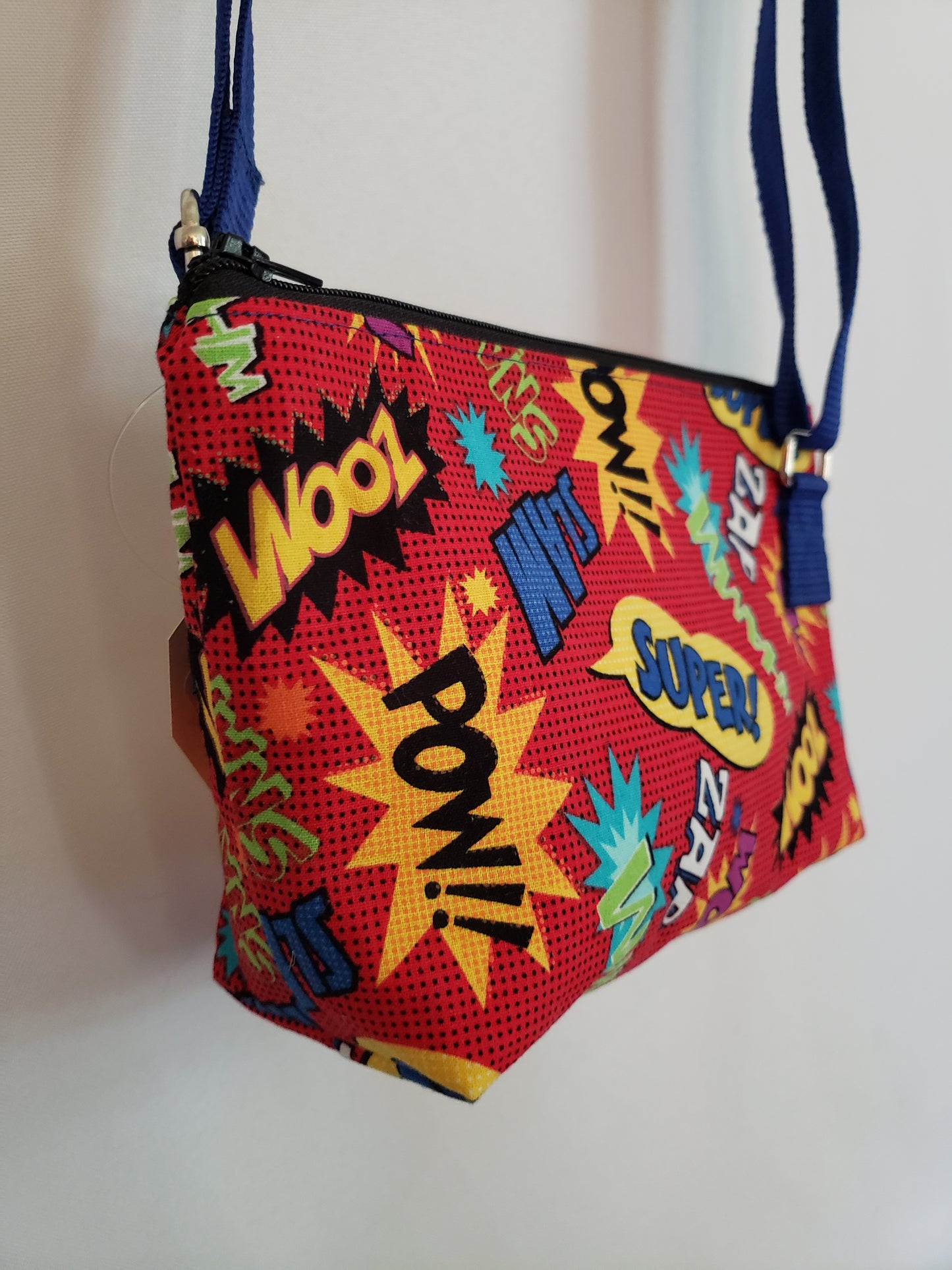 Comic Bubbles Red Crossbody Bag