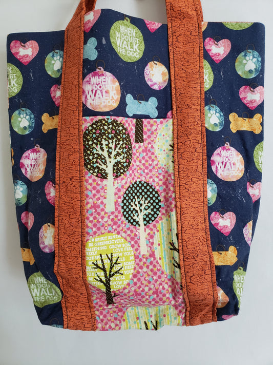 "When in Doubt Walk the Dog" Deluxe Tote Bag