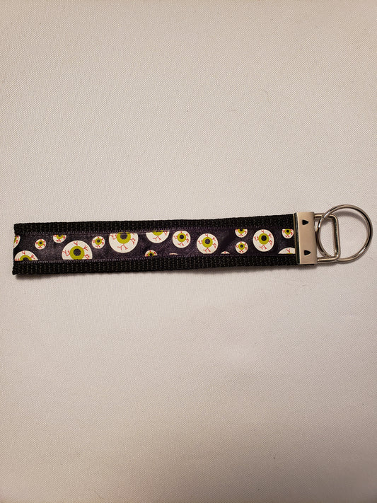 Eyeballs on Black Key Fob