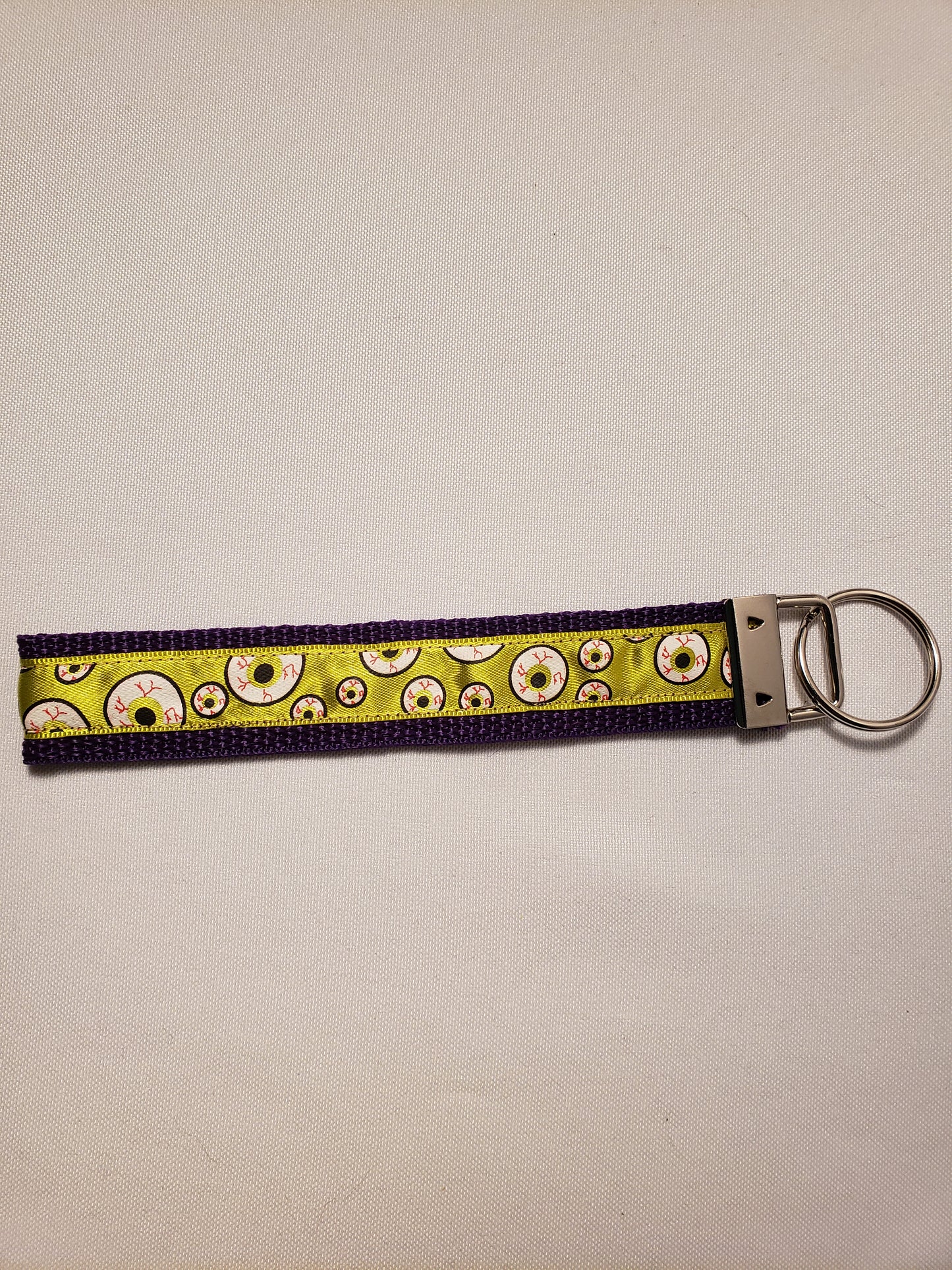 Eyeballs on Green Key Fob