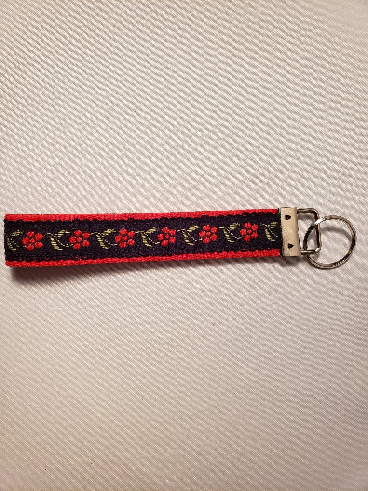 Floral Picot Key Fob
