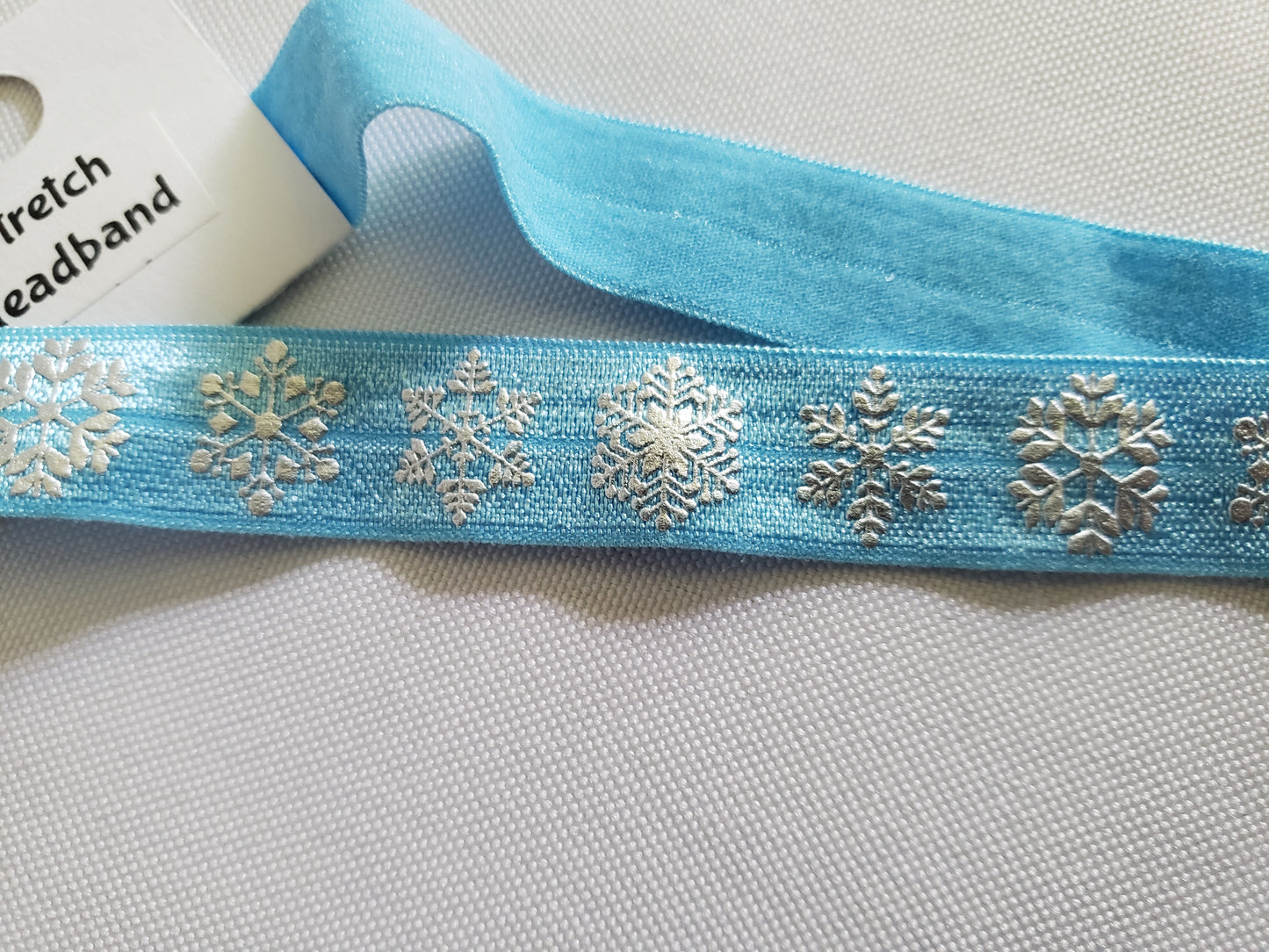 Elastic Headbands - Snowflakes