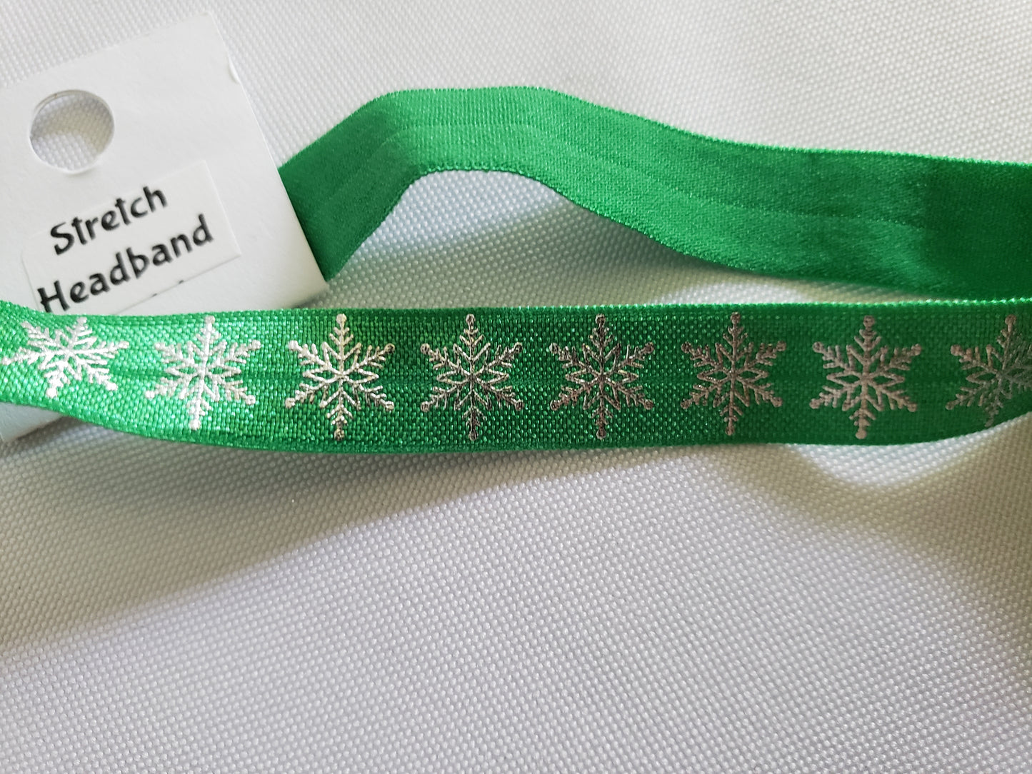 Elastic Headbands - Snowflakes