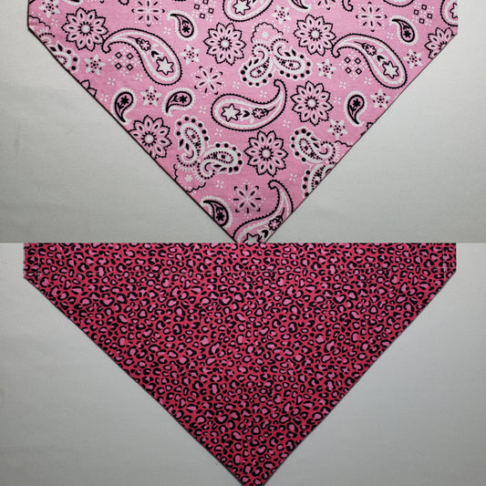 Pink Bandana Over-the-Collar Pet Bandana