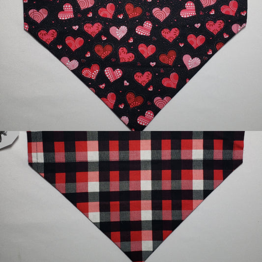 Hearts Over-the-Collar Pet Bandana