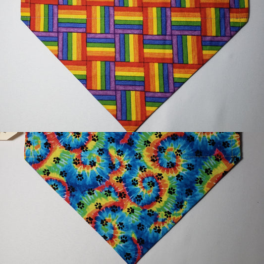Rainbow Flag Over-the-Collar Pet Bandana