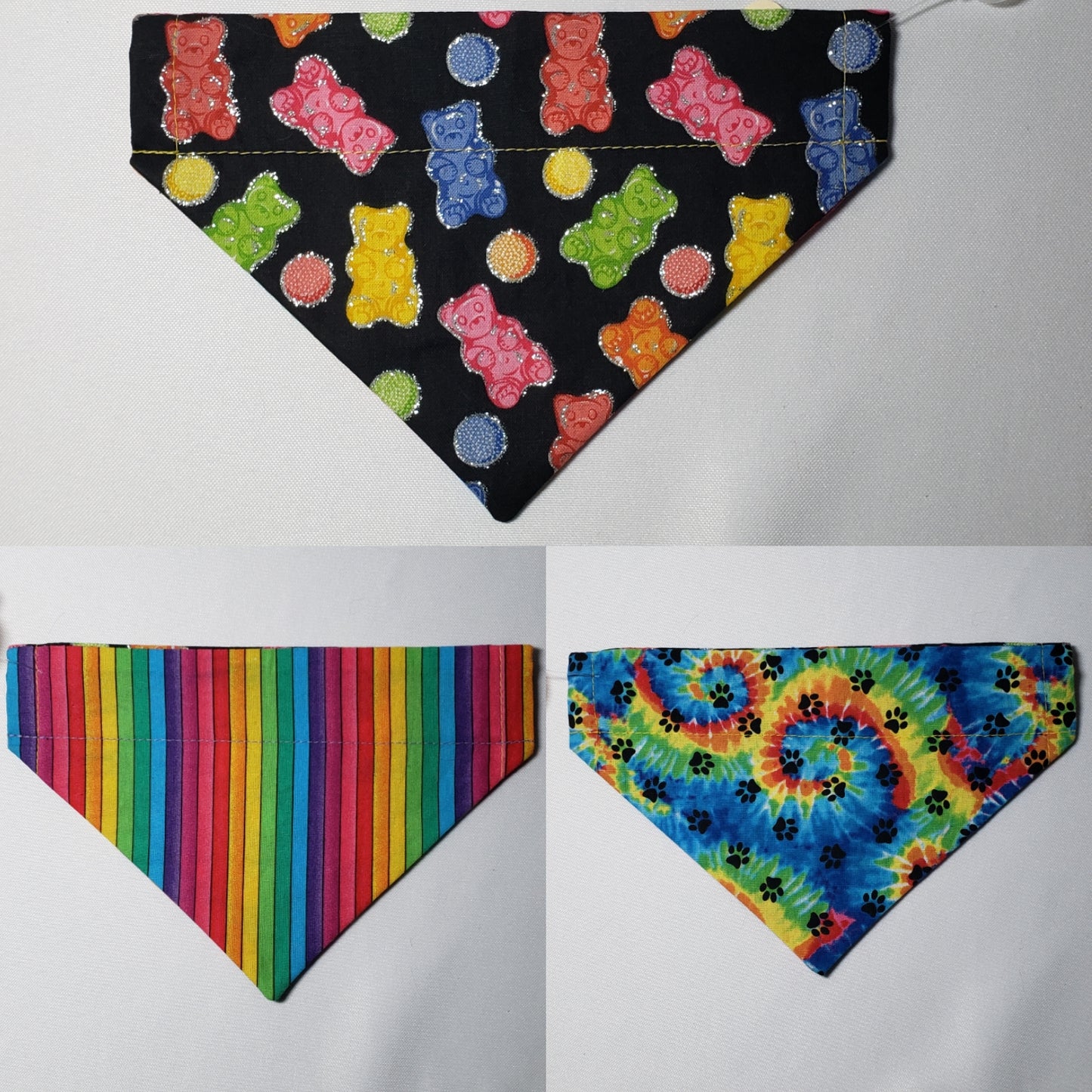 Rainbow Gummy Bears Over-the-Collar Pet Bandana